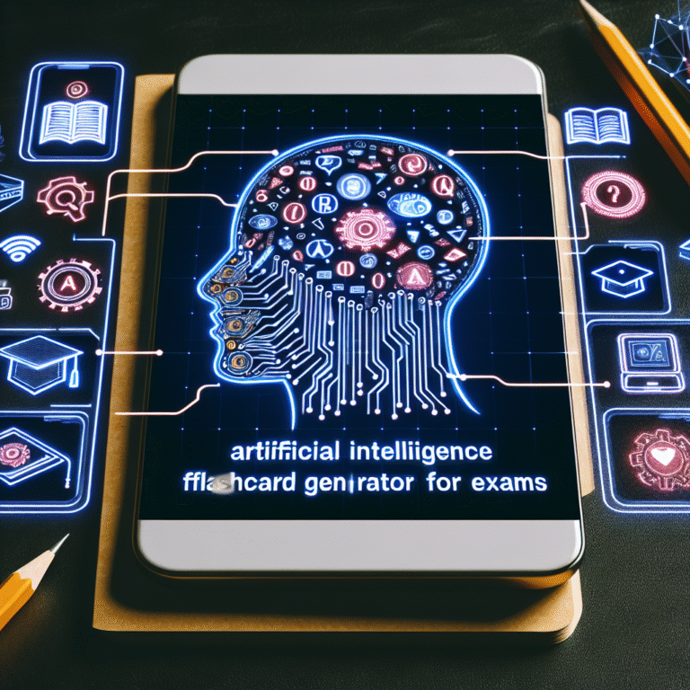 AI flashcard generator for exams